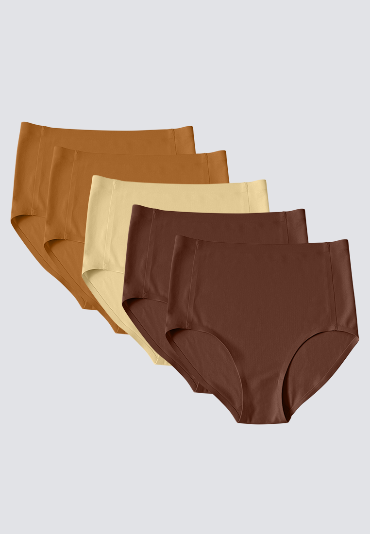 5 in 1 Second Skin Seamless Panty in Caramel – Herah